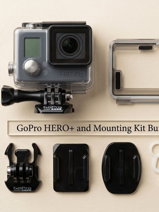 GoPro Other - GoPro HERO + Action Cam 1080p 60fps Wi-Fi Waterproof Camera Bundle Original Box